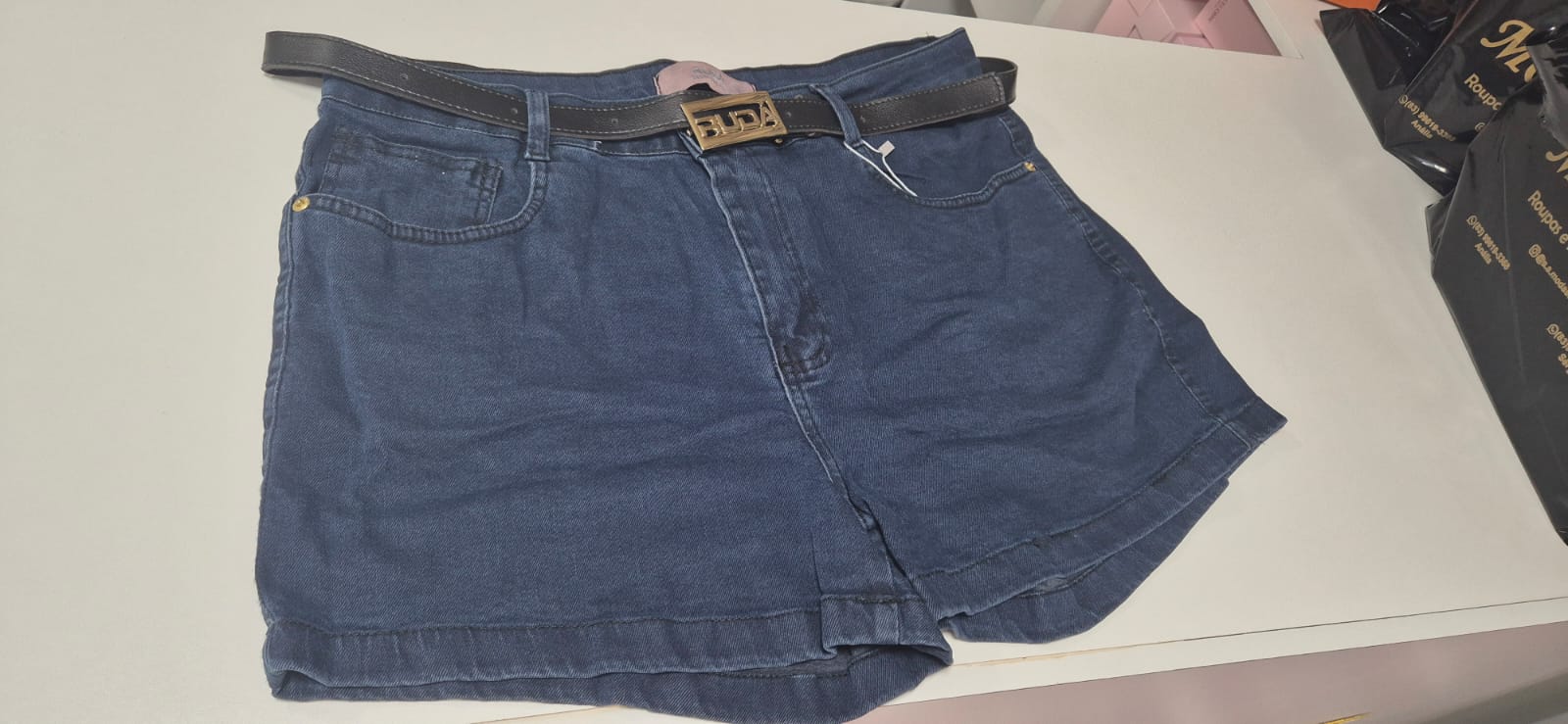short feminino plus size