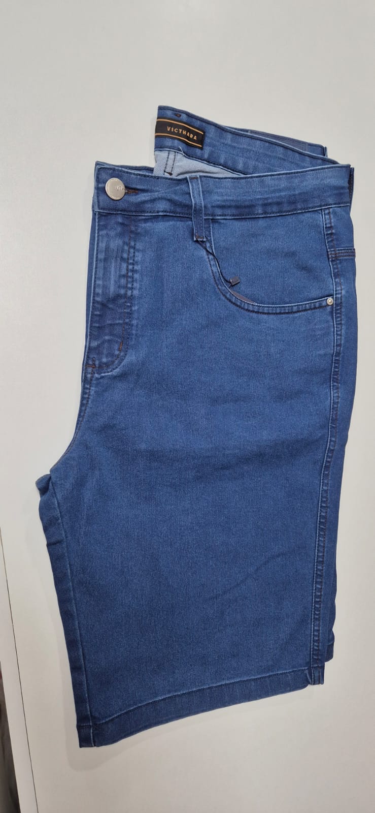 bermuda masculina plus size c/elastano victhara 