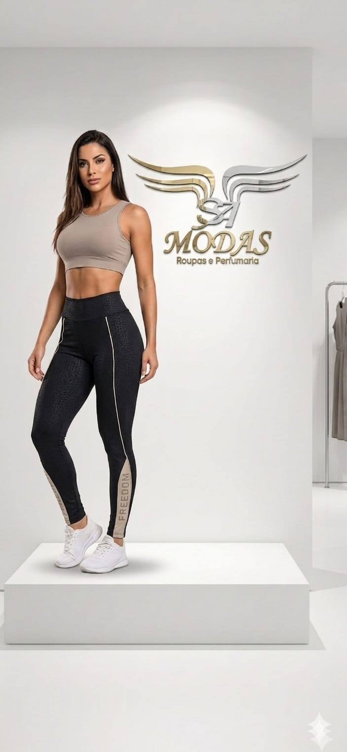 legging fitnes bordado D/frizado