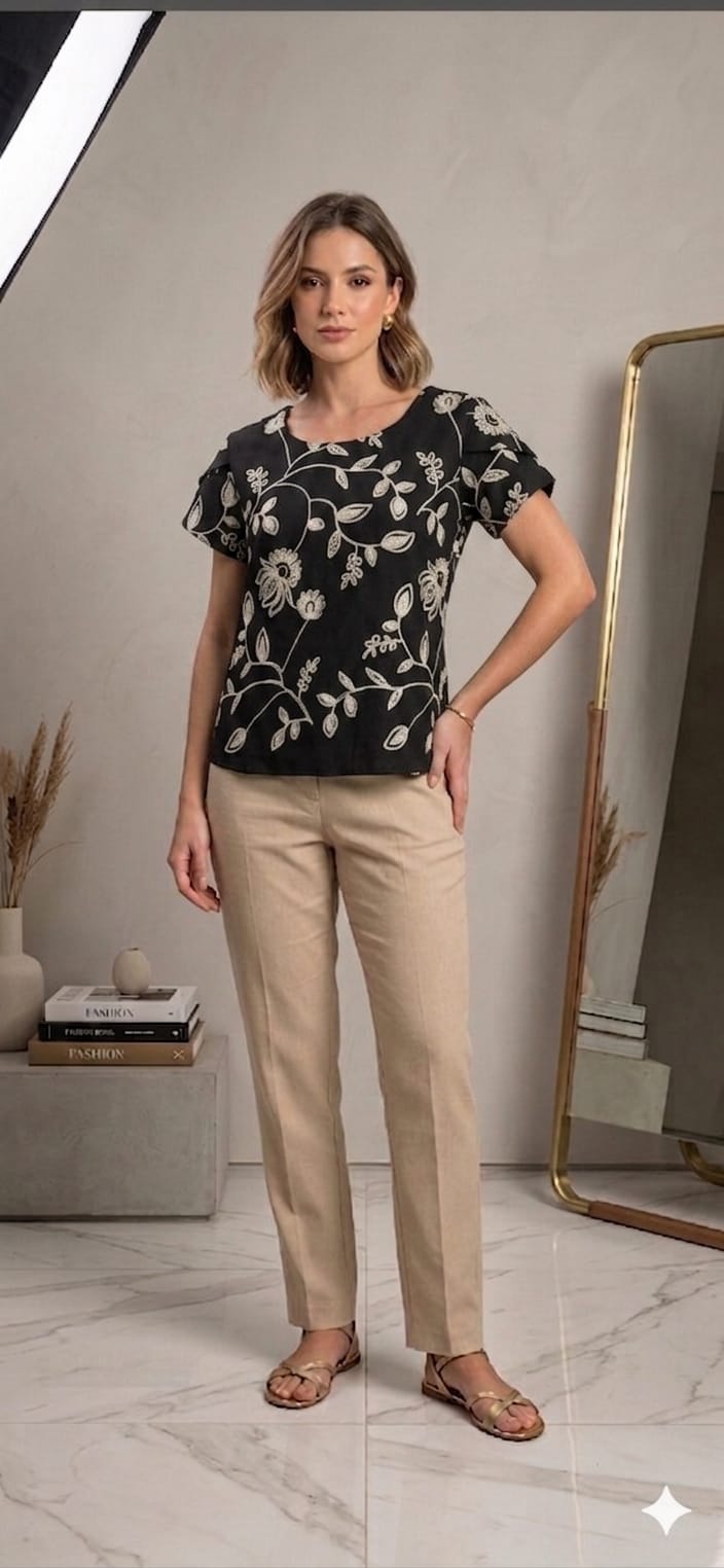 blusa crepe eva c/v